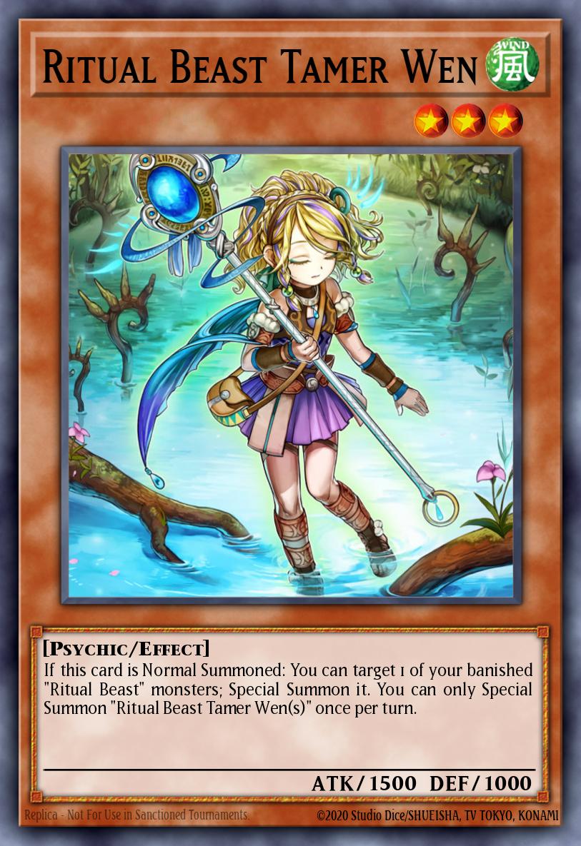 Ritual Beast Tamer Wen Yu-Gi-Oh card
