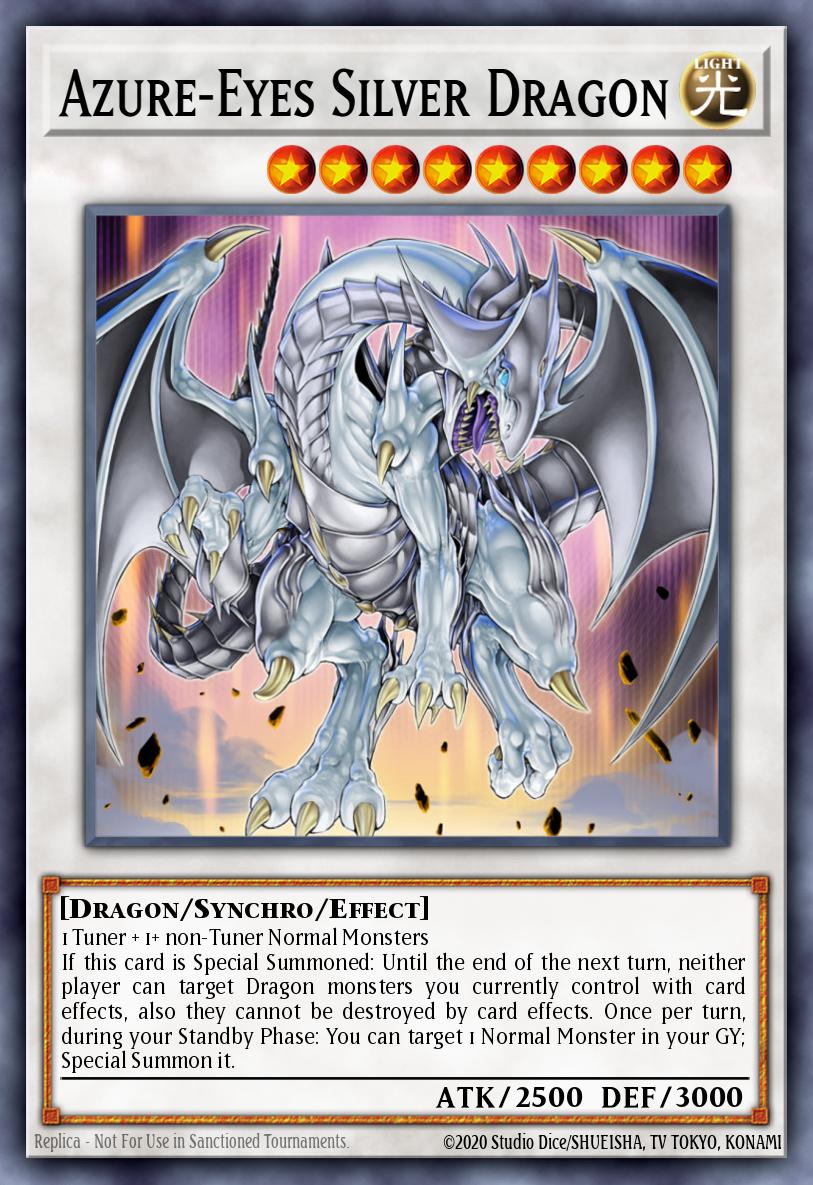 Azure-Eyes Silver Dragon Yu-Gi-Oh card