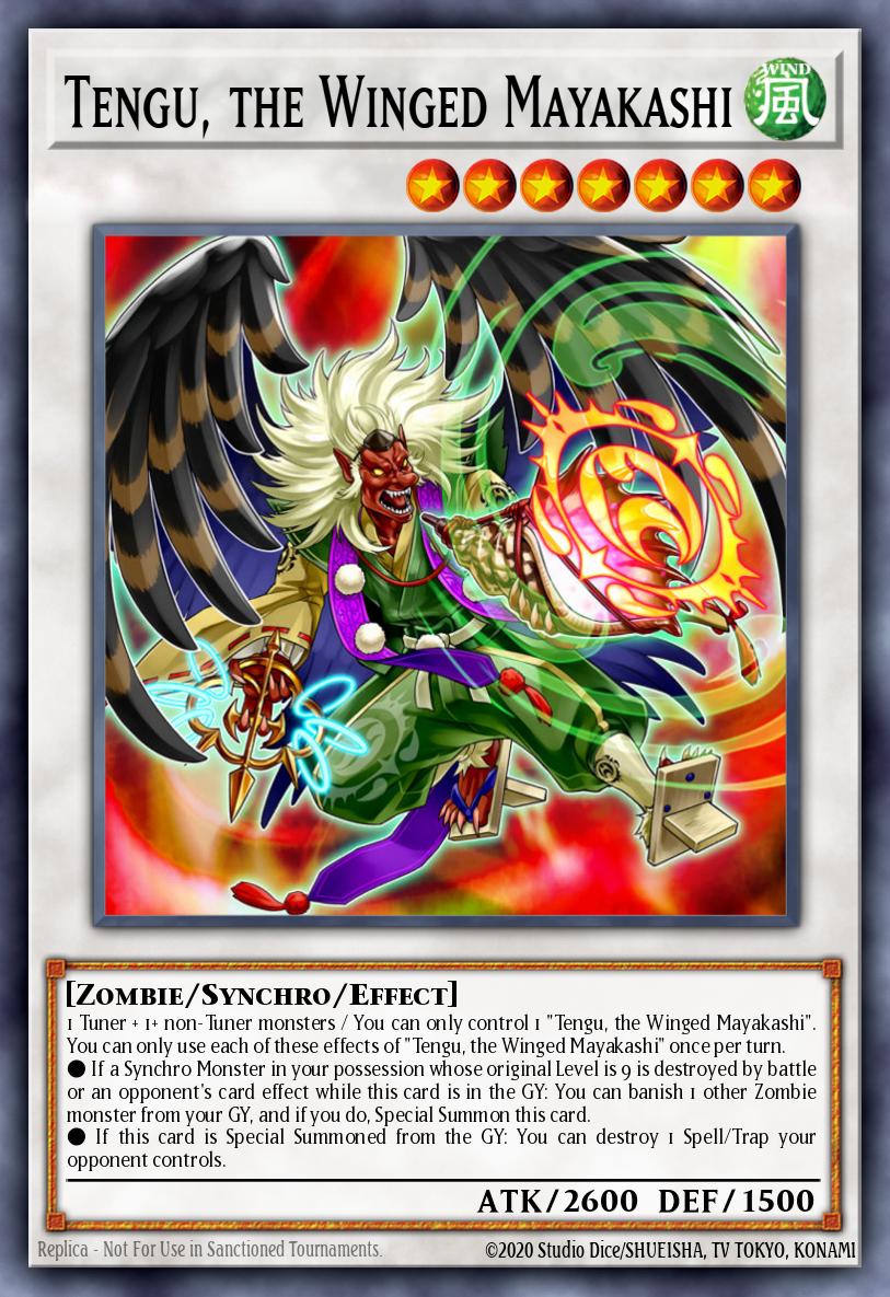 Tengu, the Winged Mayakashi Yu-Gi-Oh card