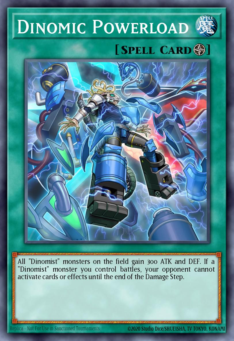 Dinomic Powerload Yu-Gi-Oh card