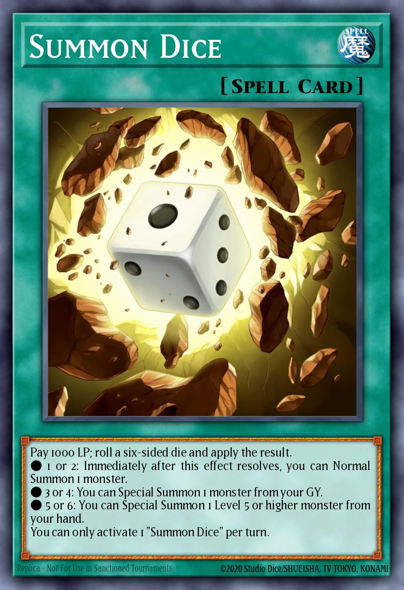 Summon Dice Yu-Gi-Oh card