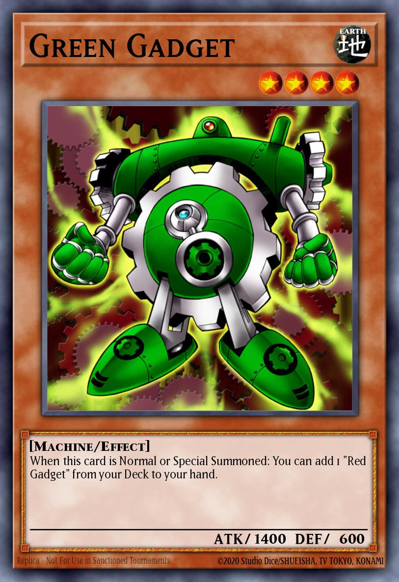 Green Gadget Yu-Gi-Oh card
