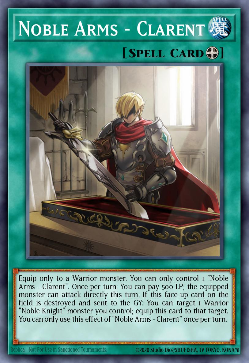Noble Arms - Clarent Yu-Gi-Oh card