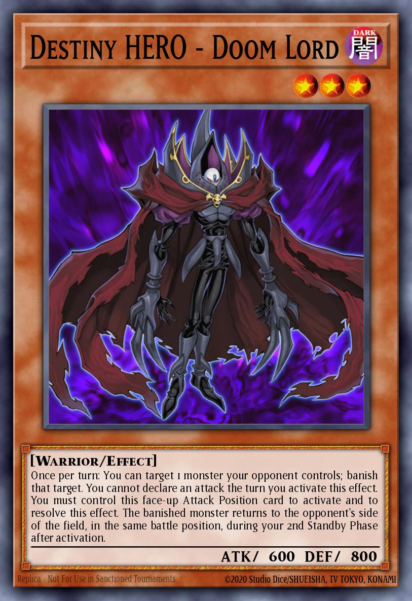 Destiny HERO - Doom Lord Yu-Gi-Oh card