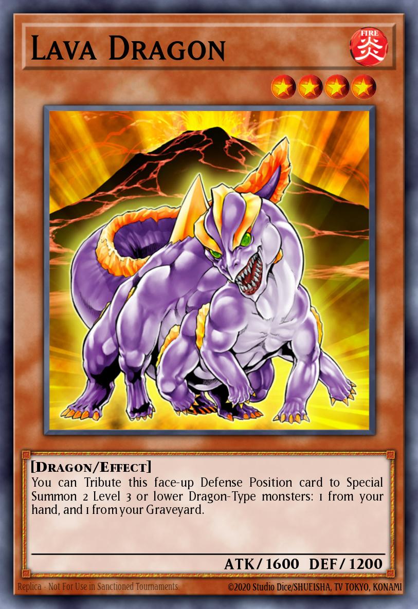 Lava Dragon Yu-Gi-Oh card