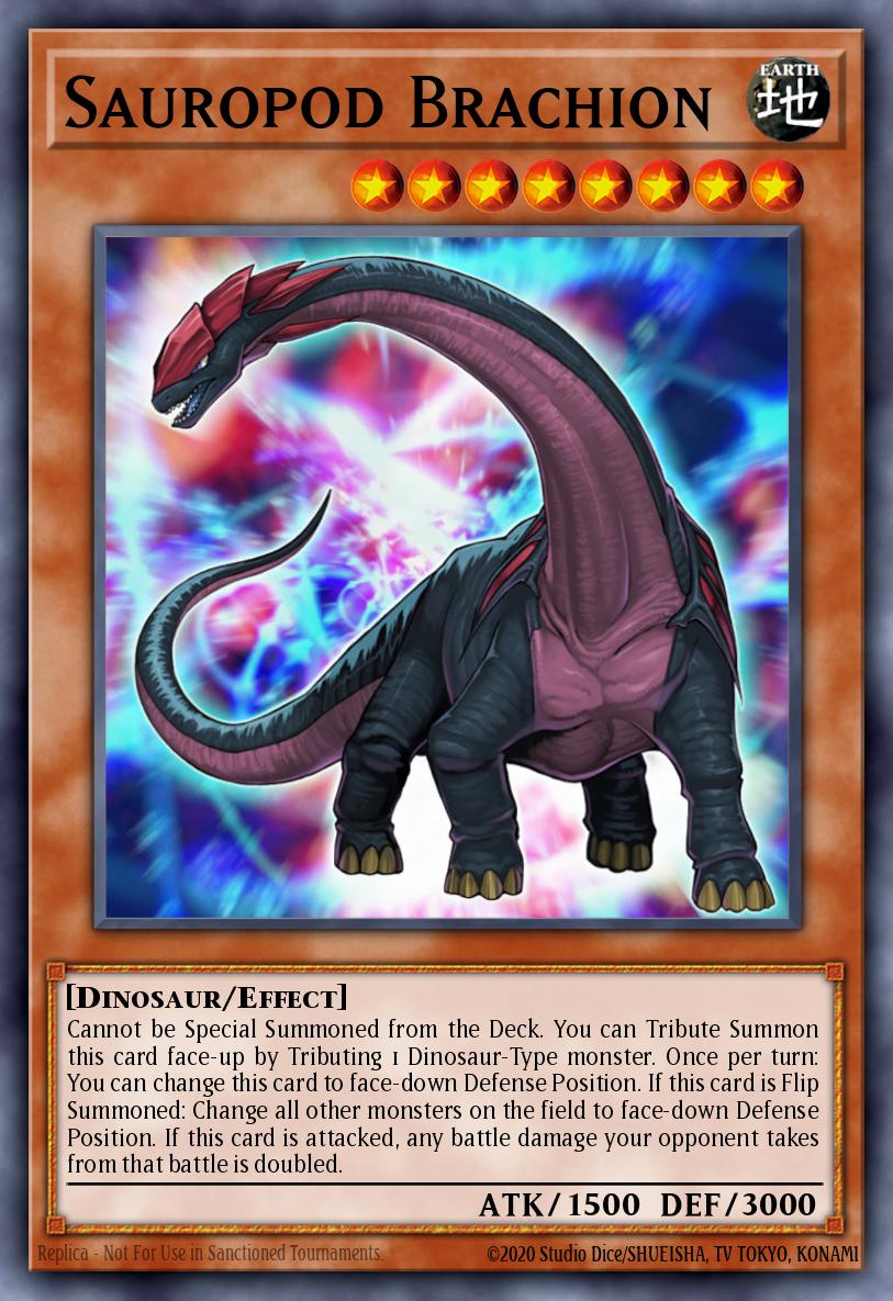 Sauropod Brachion Yu-Gi-Oh card
