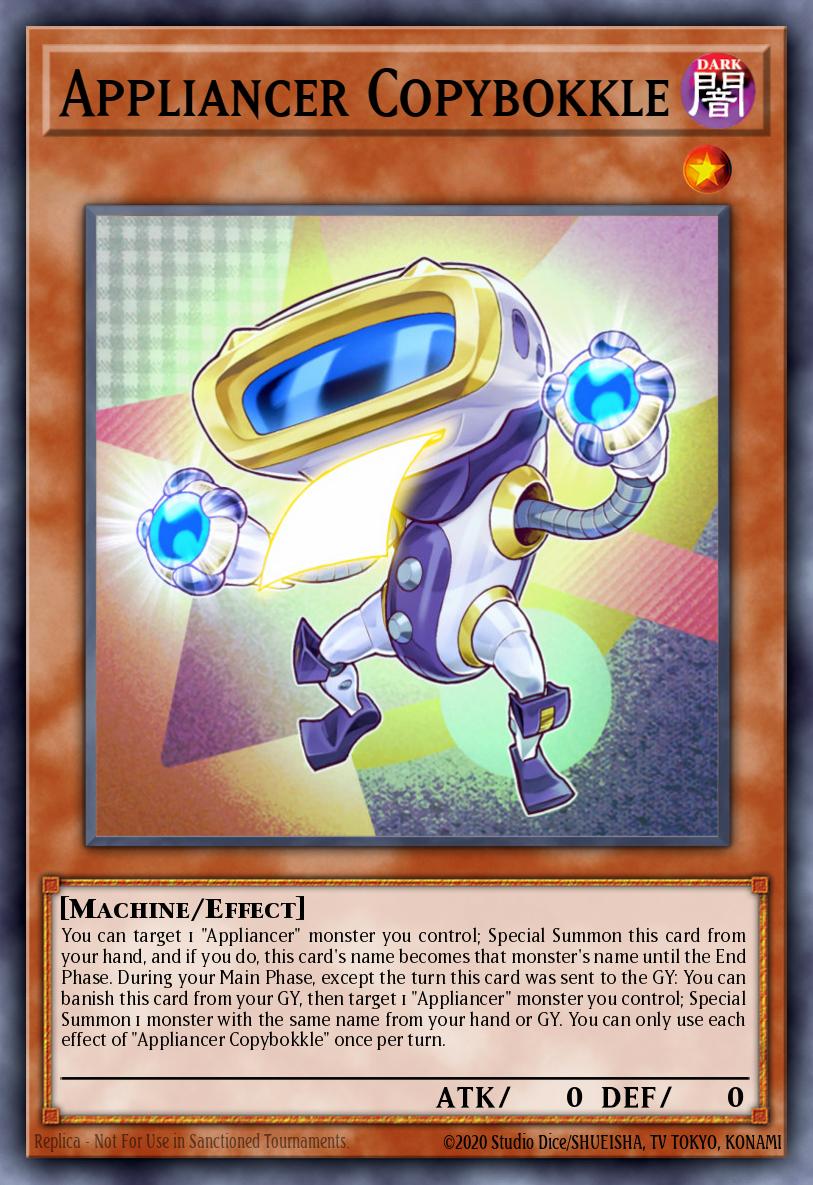 Appliancer Copybokkle Yu-Gi-Oh card