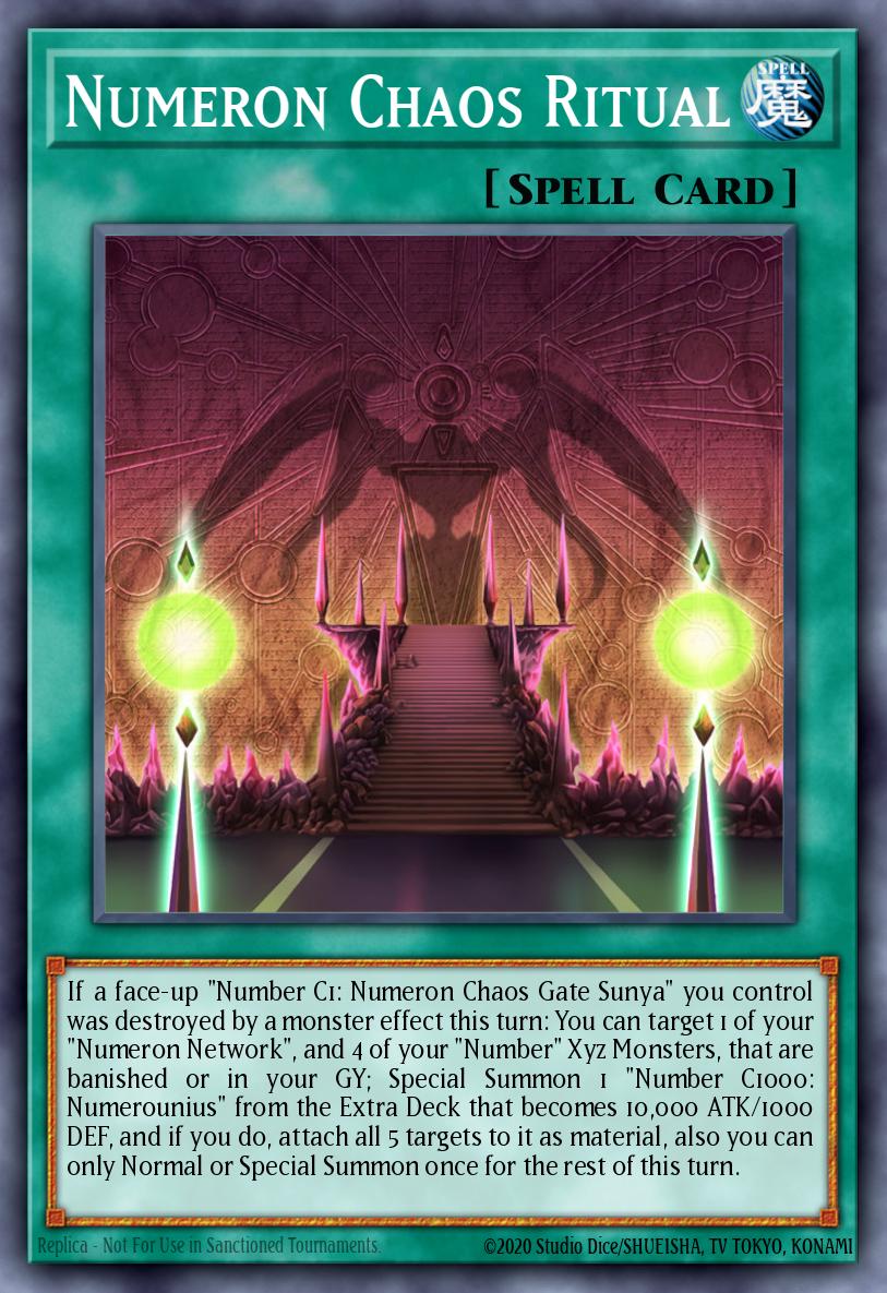Numeron Chaos Ritual Yu-Gi-Oh card