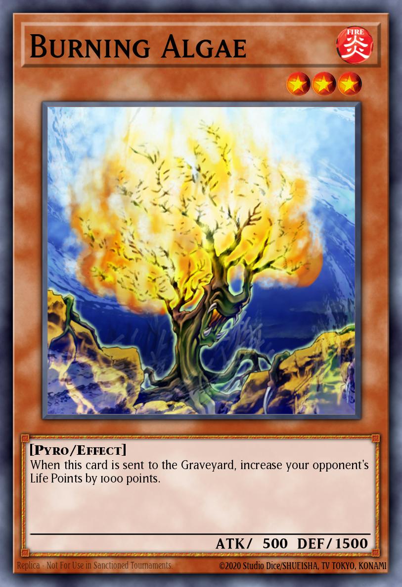 Burning Algae Yu-Gi-Oh card