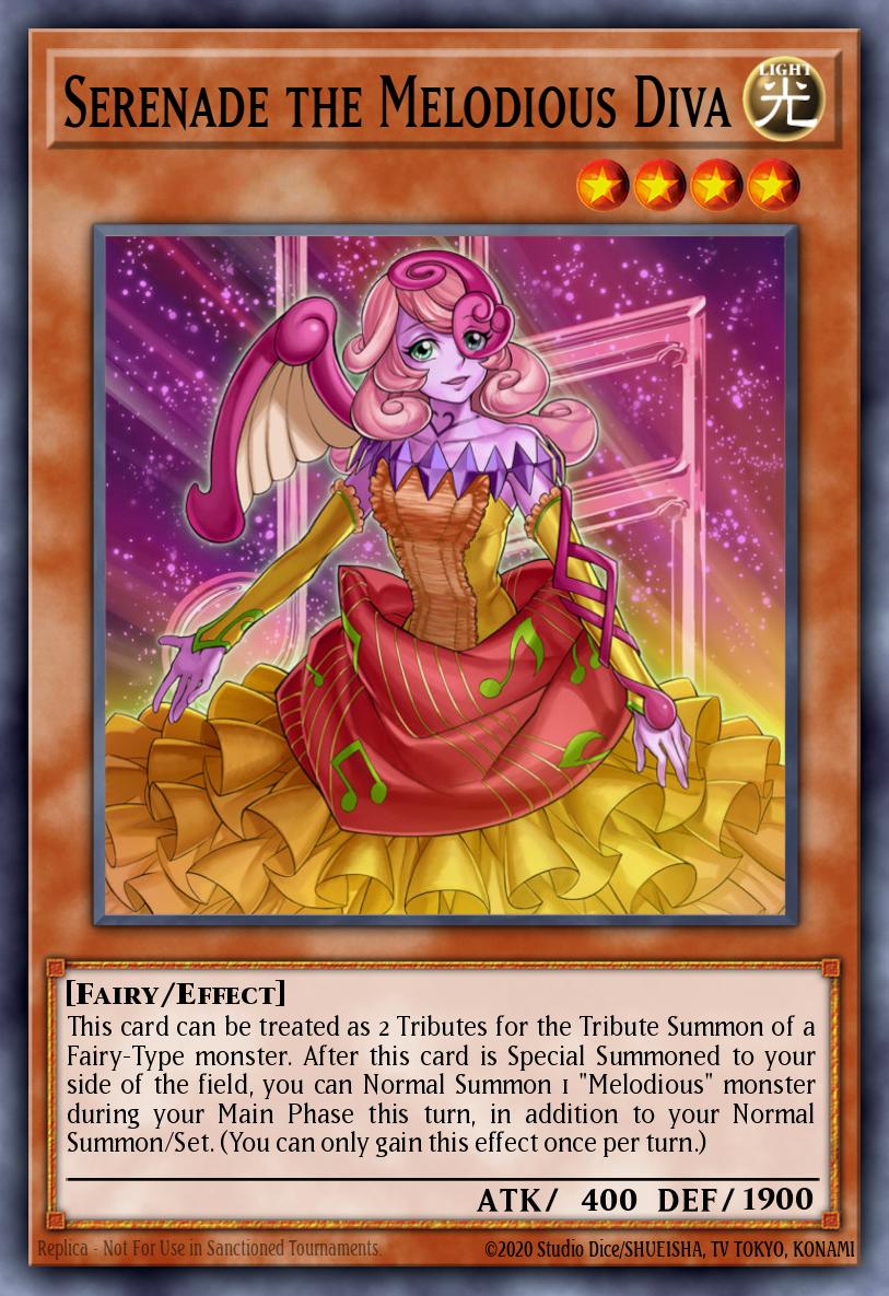 Serenade the Melodious Diva Yu-Gi-Oh card