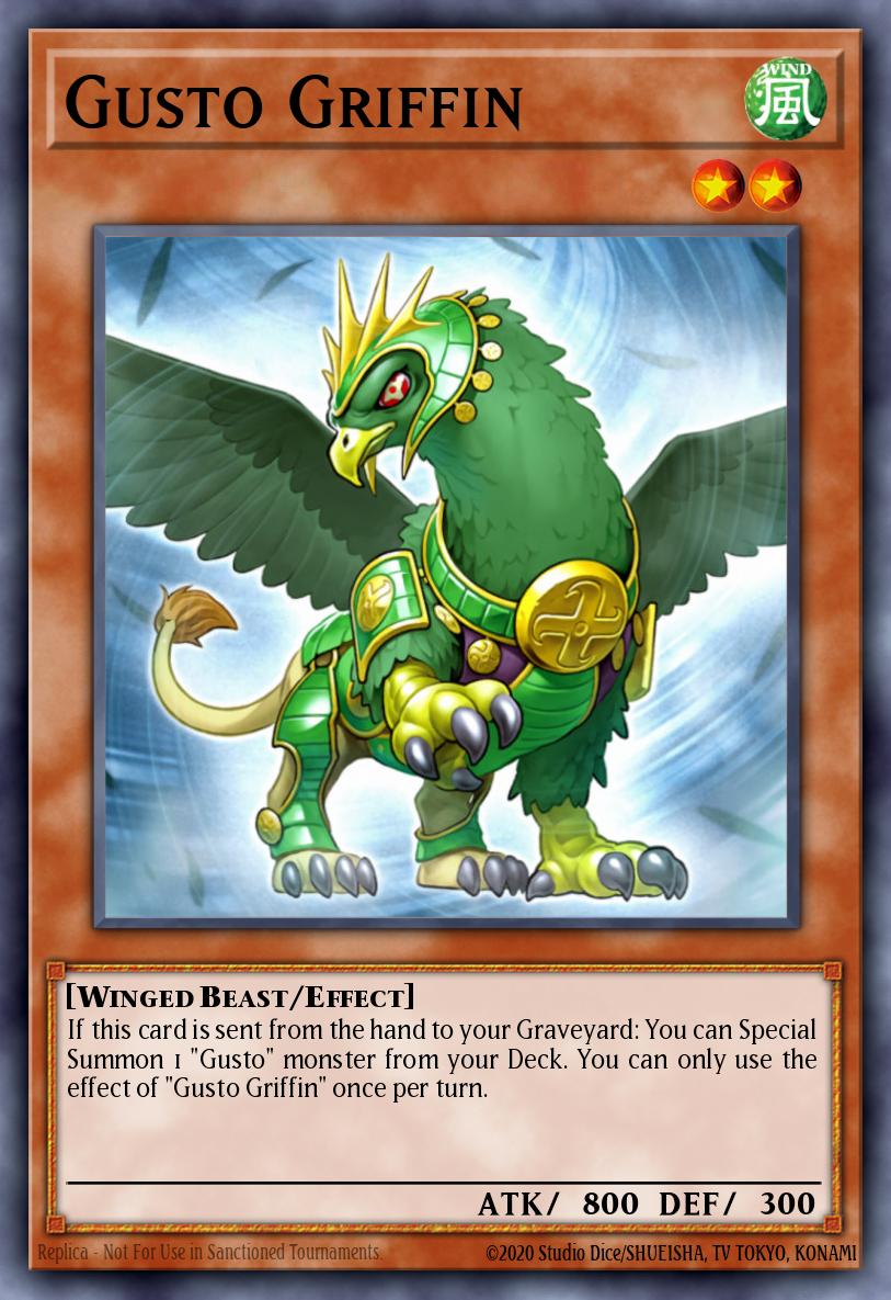 Gusto Griffin Yu-Gi-Oh card