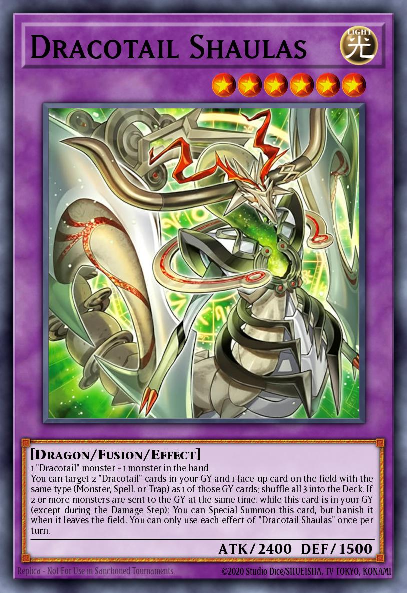 Dracotail Shaulas Yu-Gi-Oh card