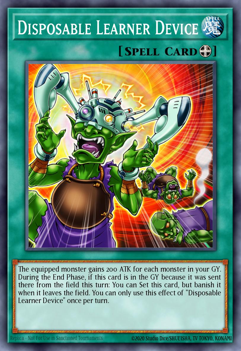 Disposable Learner Device Yu-Gi-Oh card