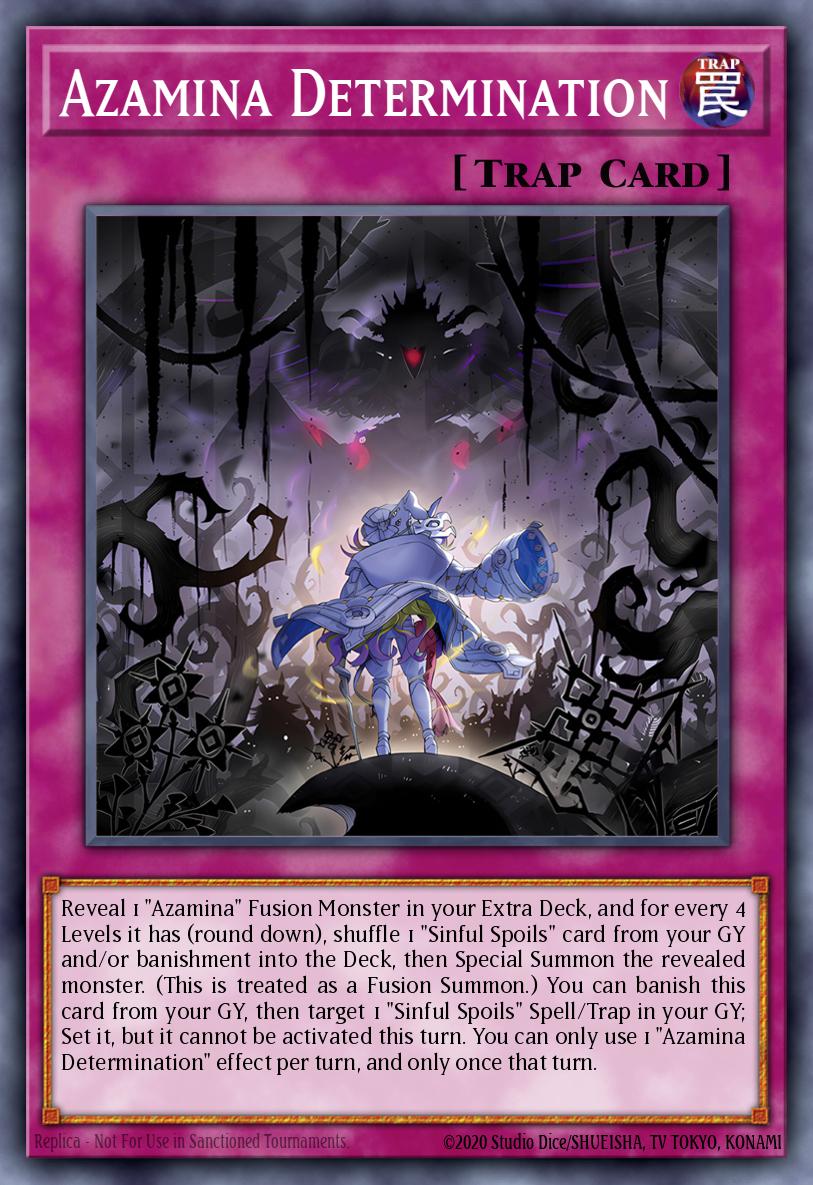 Azamina Determination Yu-Gi-Oh card