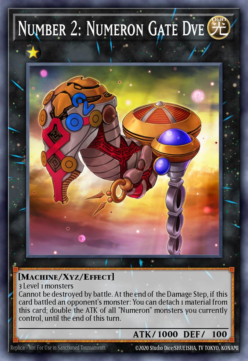 Number 2: Numeron Gate Dve Yu-Gi-Oh card