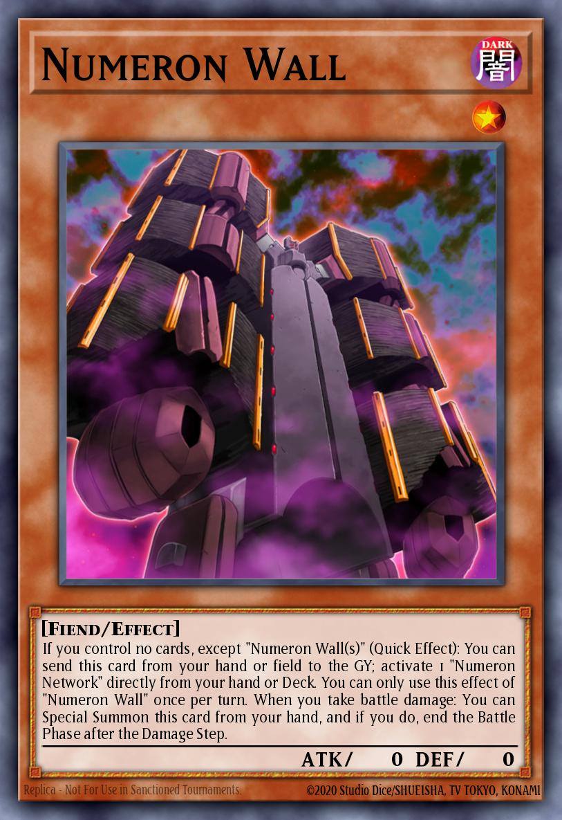 Numeron Wall Yu-Gi-Oh card