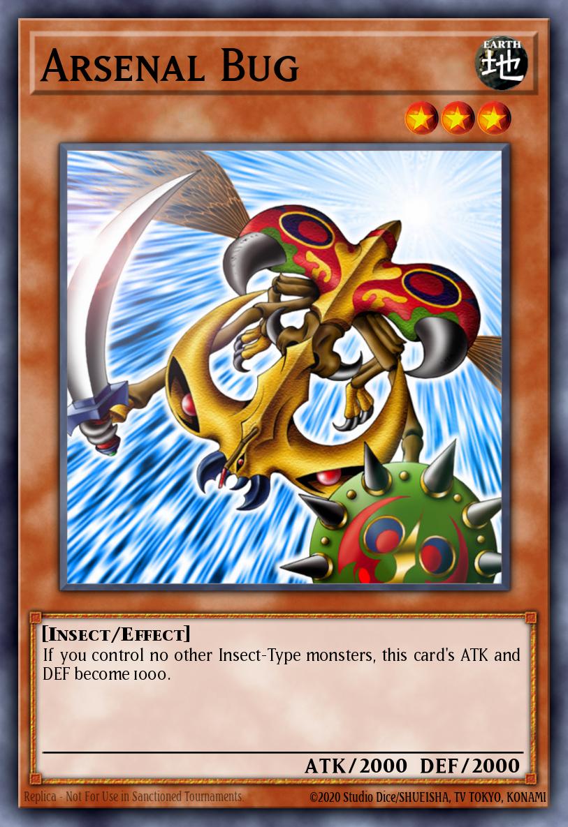 Arsenal Bug Yu-Gi-Oh card