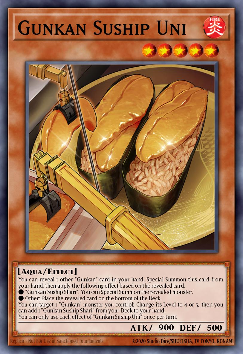 Gunkan Suship Uni Yu-Gi-Oh card