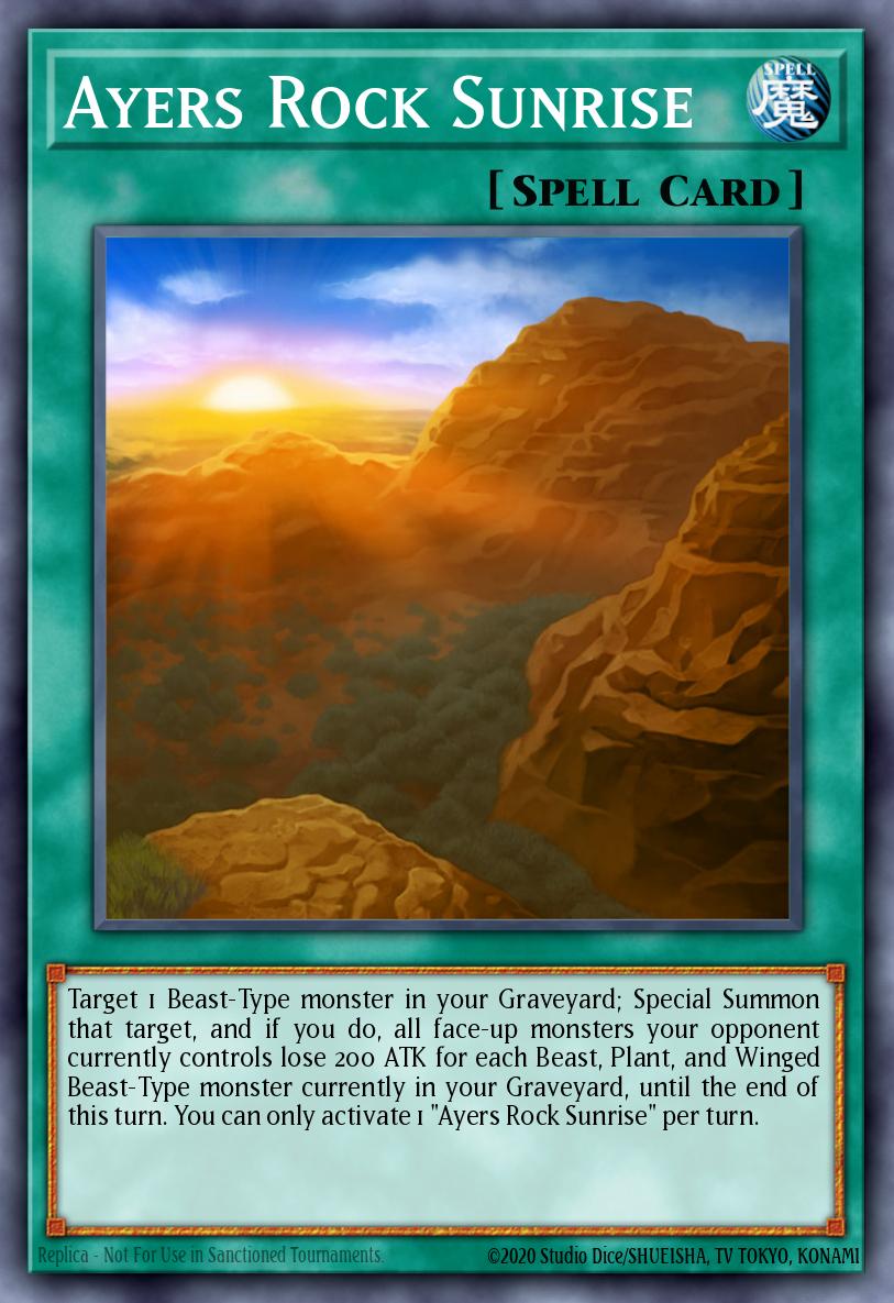 Ayers Rock Sunrise Yu-Gi-Oh card
