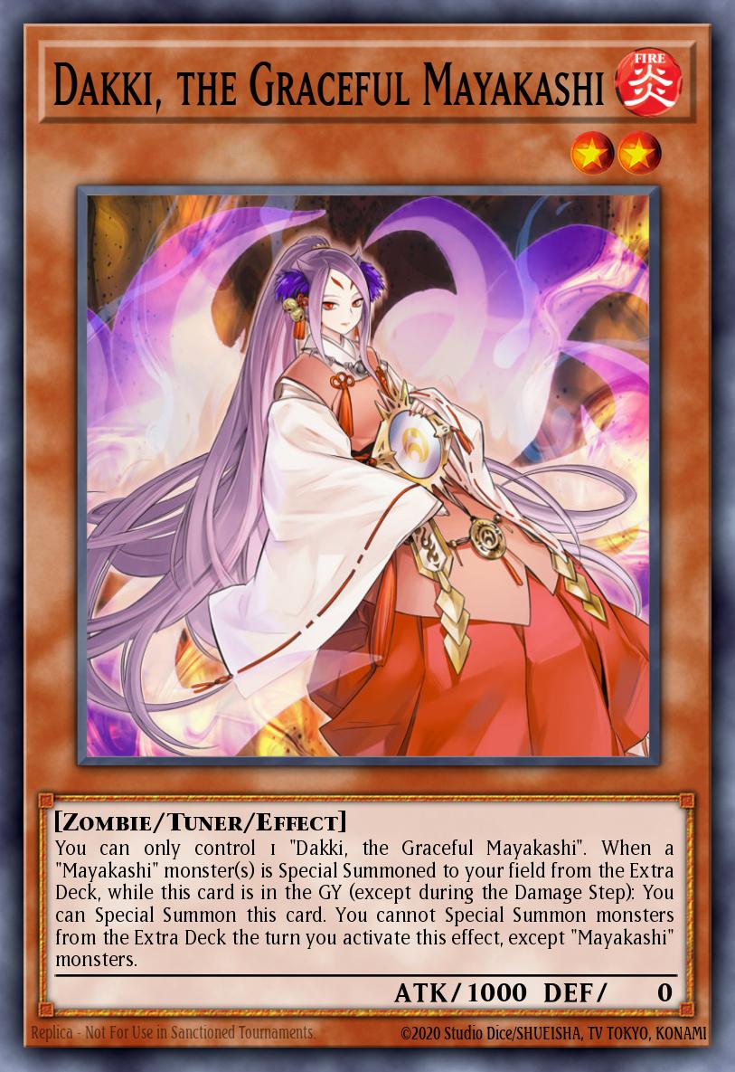 Dakki, the Graceful Mayakashi Yu-Gi-Oh card