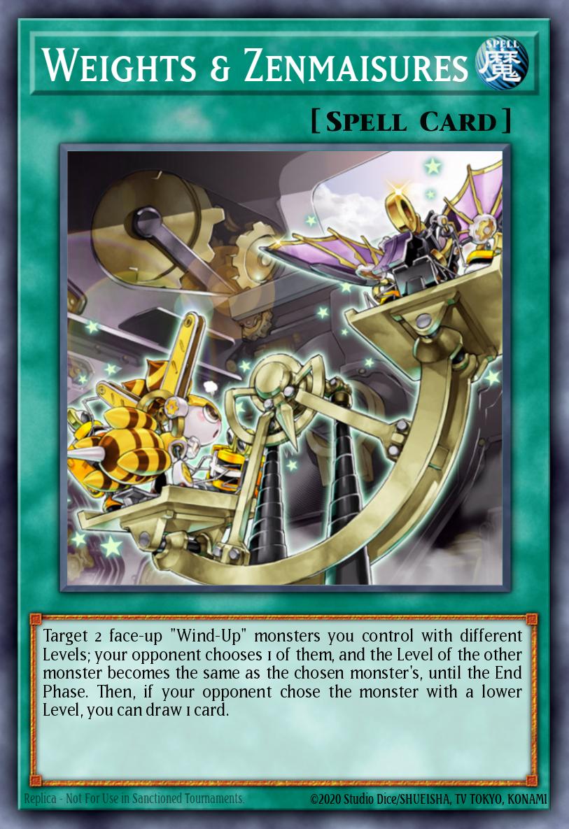 Weights & Zenmaisures Yu-Gi-Oh card