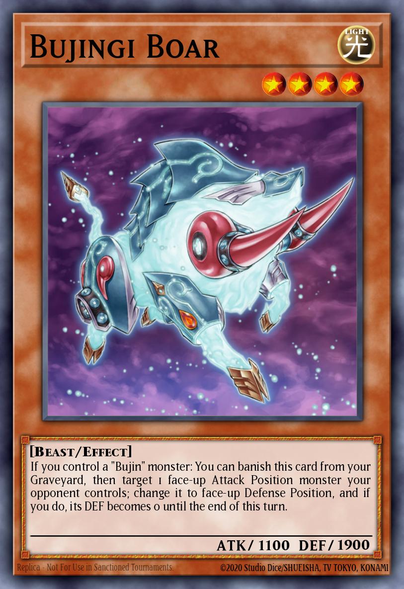 Bujingi Boar Yu-Gi-Oh card