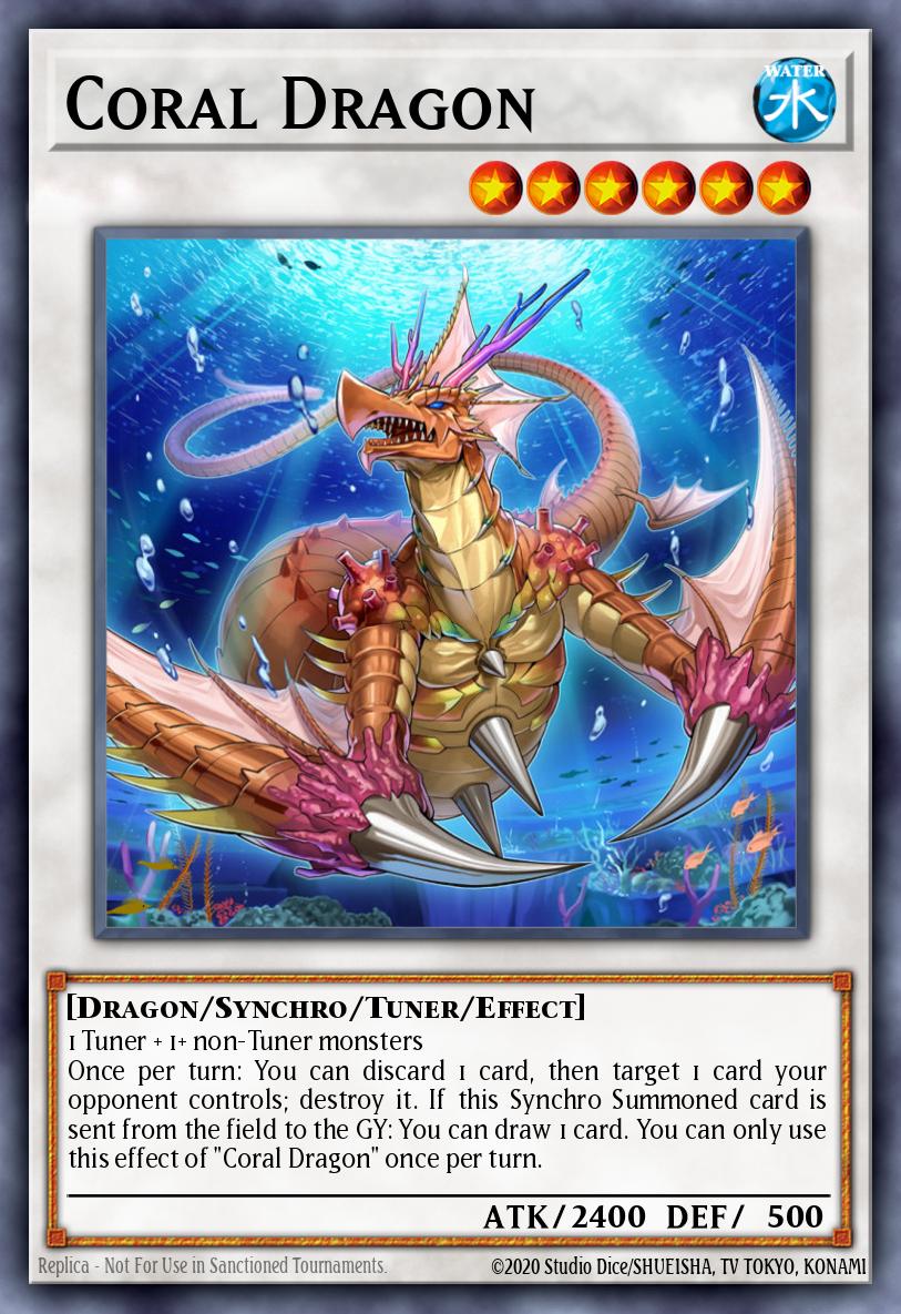 Coral Dragon Yu-Gi-Oh card