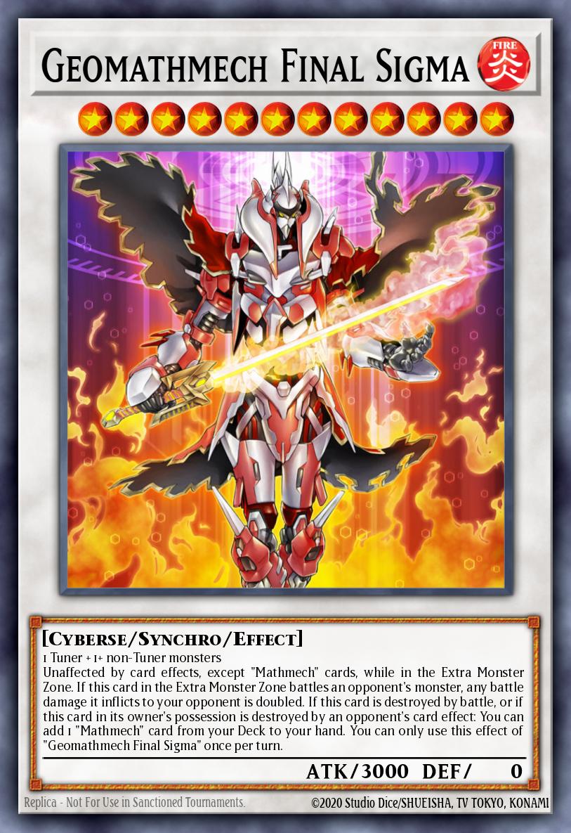 Geomathmech Final Sigma Yu-Gi-Oh card