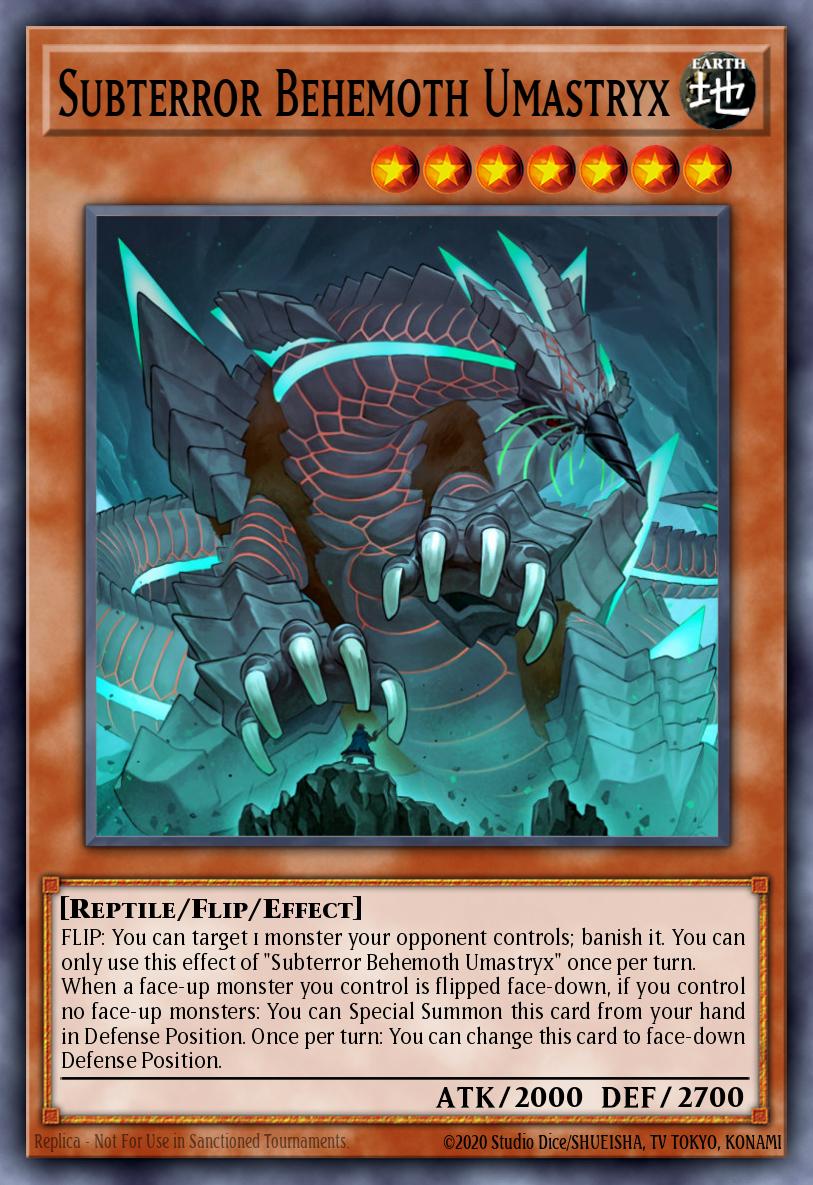 Subterror Behemoth Umastryx Yu-Gi-Oh card
