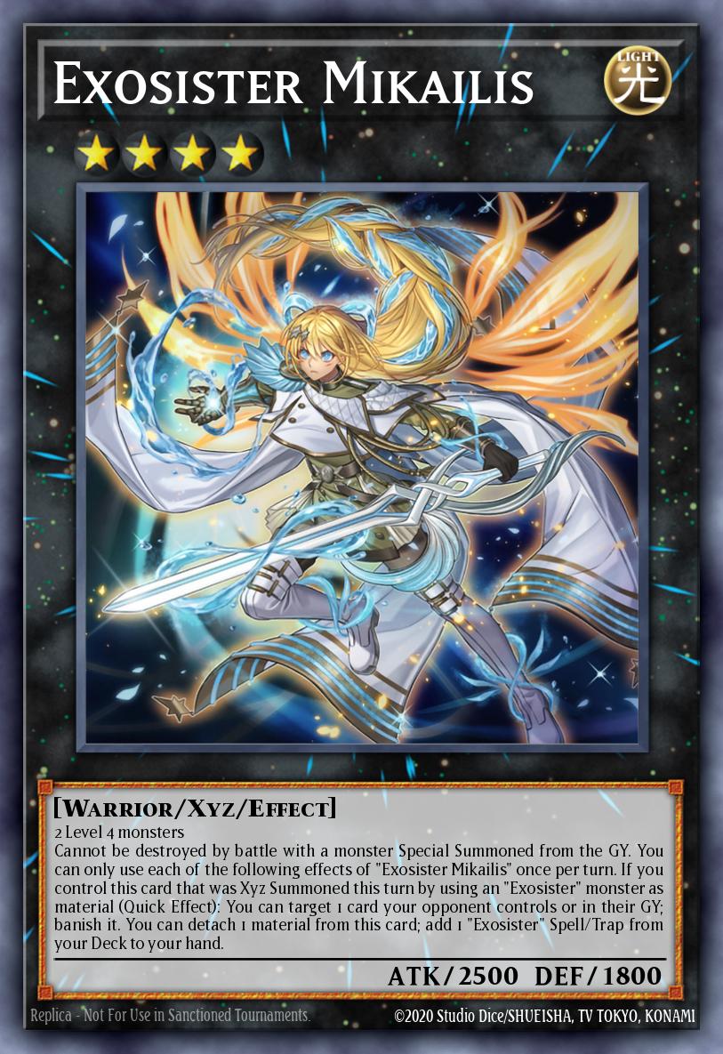 Exosister Mikailis Yu-Gi-Oh card