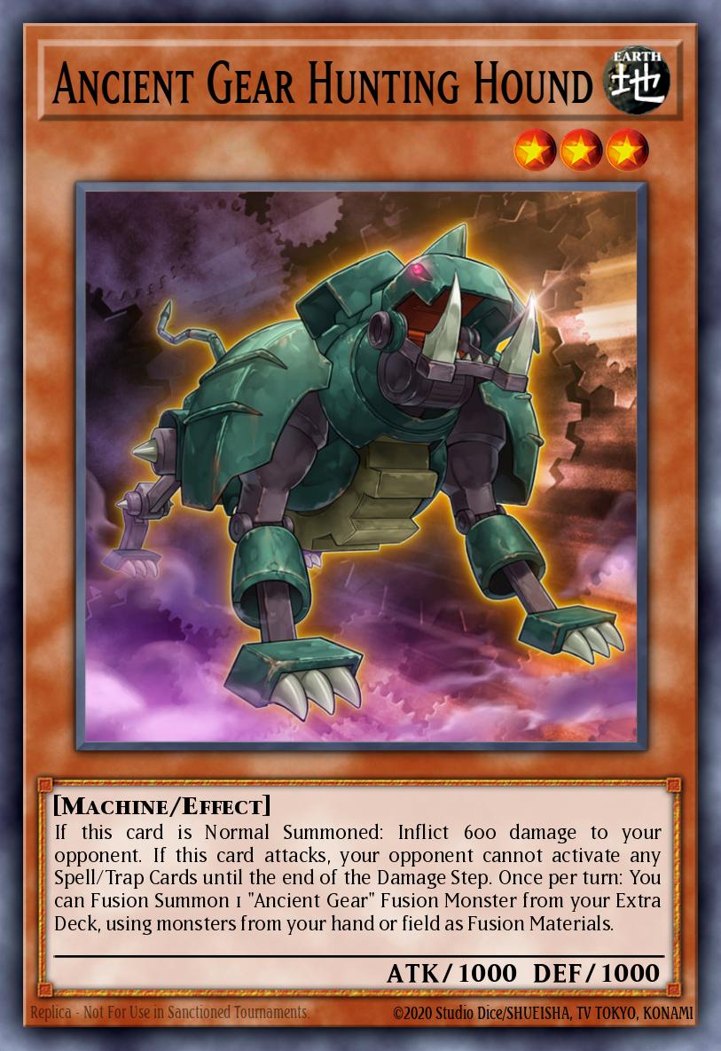 Ancient Gear Hunting Hound Yu-Gi-Oh card