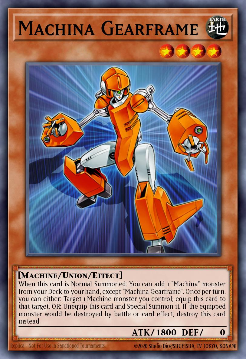 Machina Gearframe Yu-Gi-Oh card