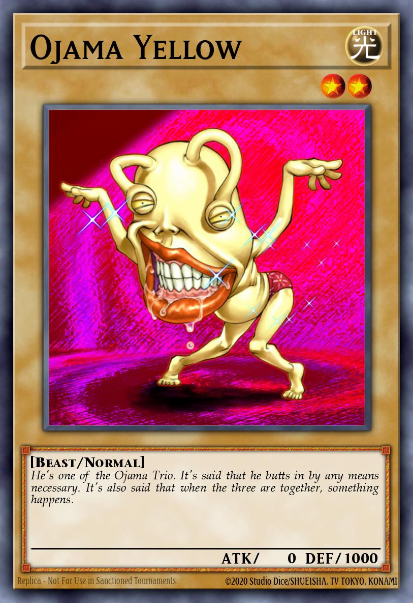 Ojama Yellow Yu-Gi-Oh card