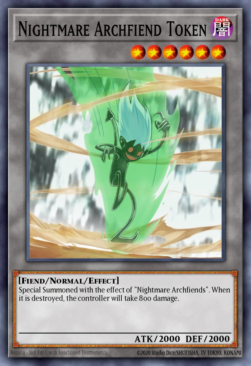Nightmare Archfiend Token Yu-Gi-Oh card