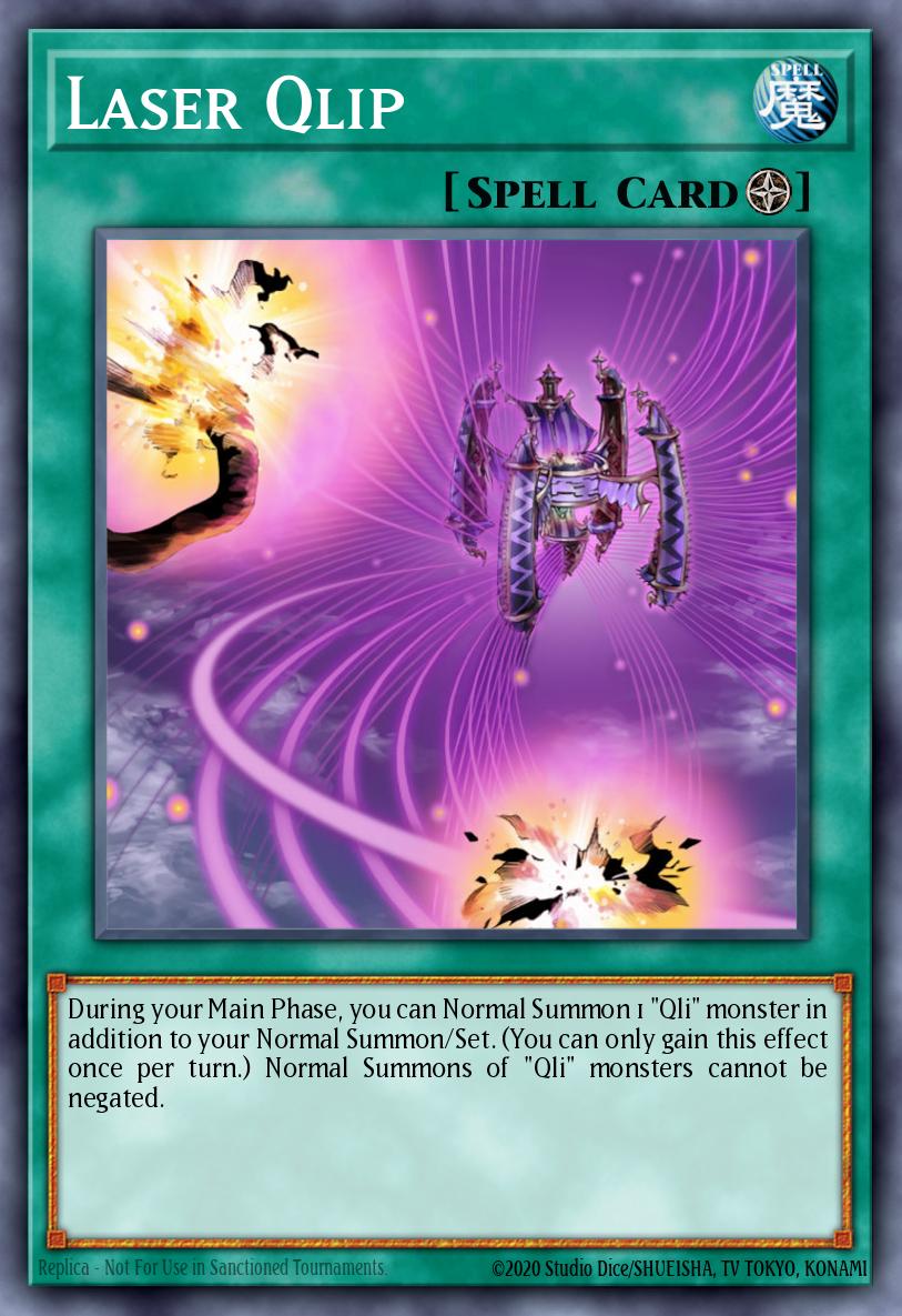 Laser Qlip Yu-Gi-Oh card