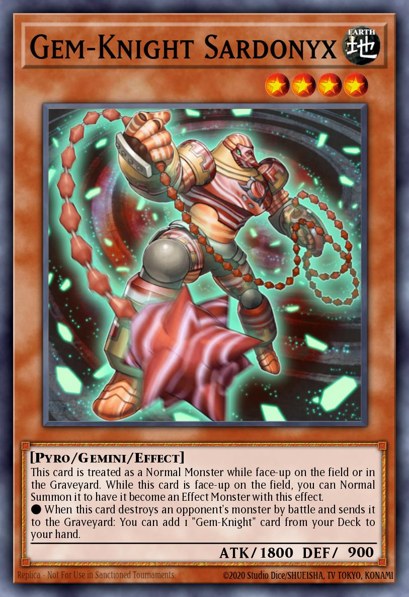 Gem-Knight Sardonyx Yu-Gi-Oh card