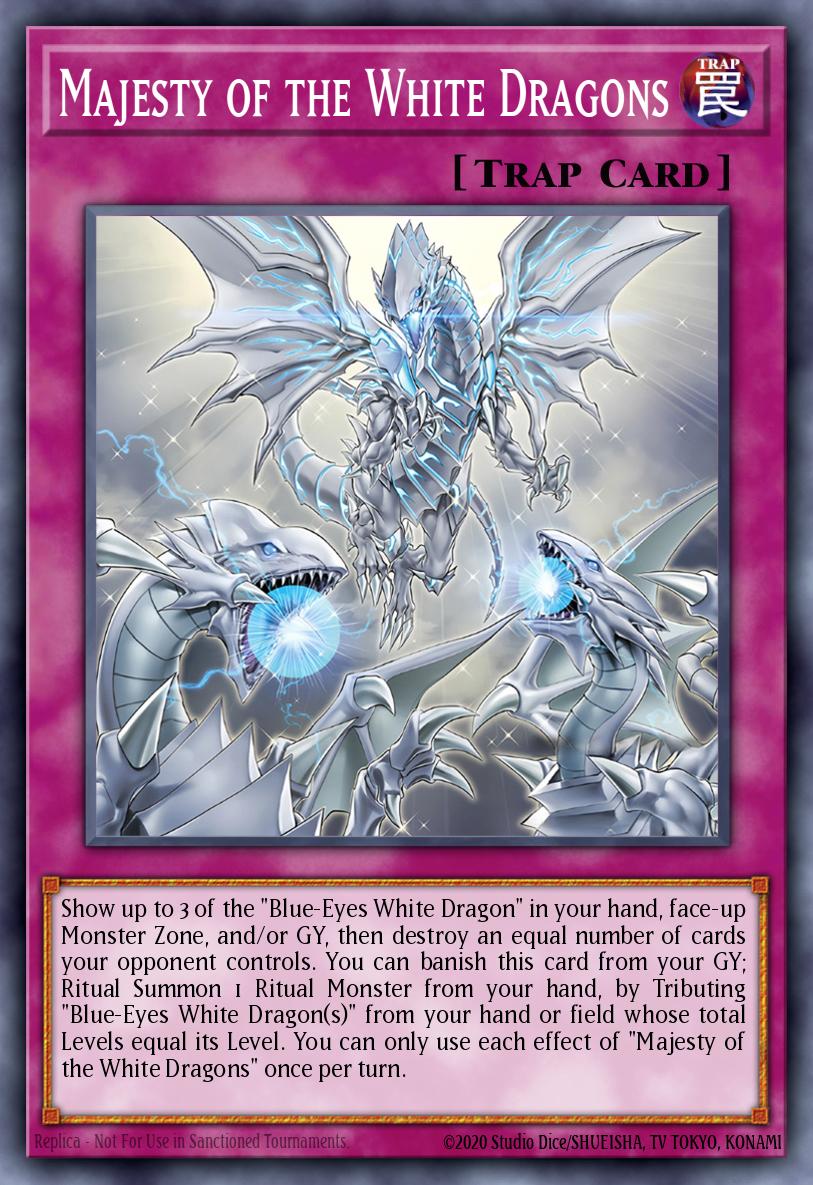 Majesty of the White Dragons Yu-Gi-Oh card