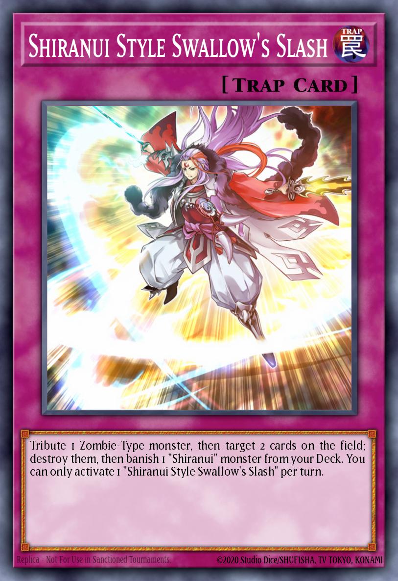 Shiranui Style Swallow's Slash Yu-Gi-Oh card