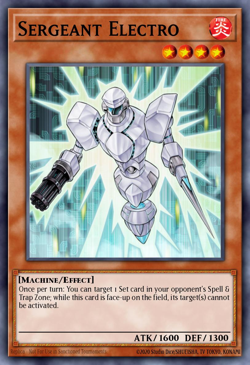 Sergeant Electro Yu-Gi-Oh card