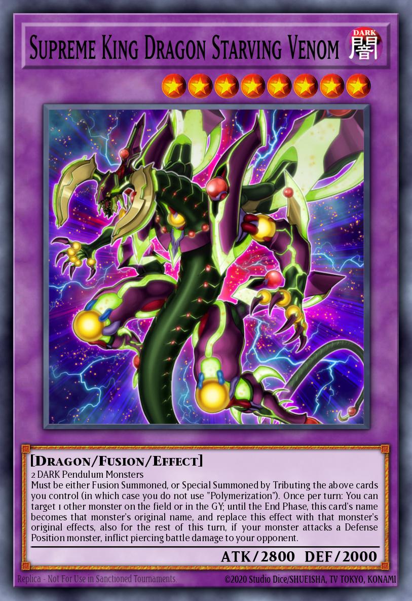 Supreme King Dragon Starving Venom Yu-Gi-Oh card