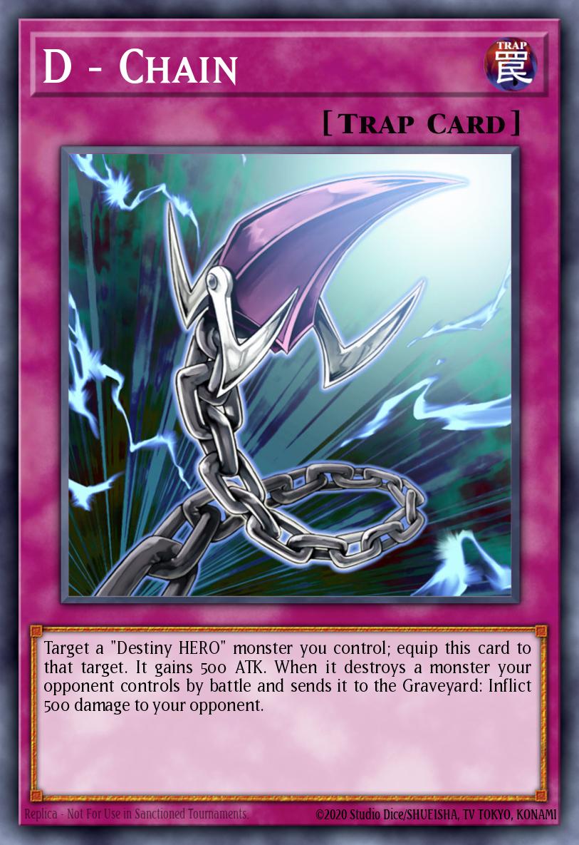 D - Chain Yu-Gi-Oh card