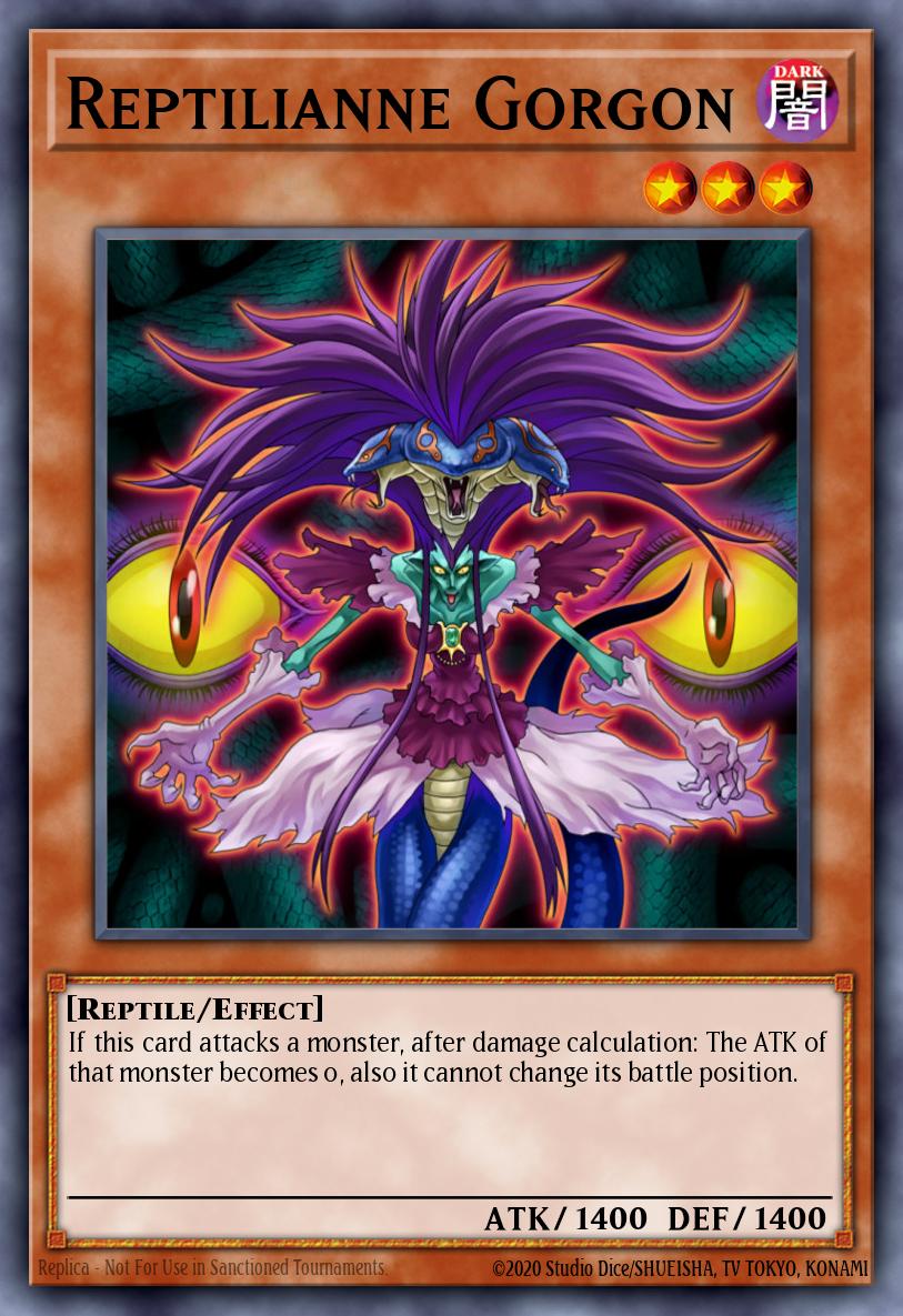 Reptilianne Gorgon Yu-Gi-Oh card