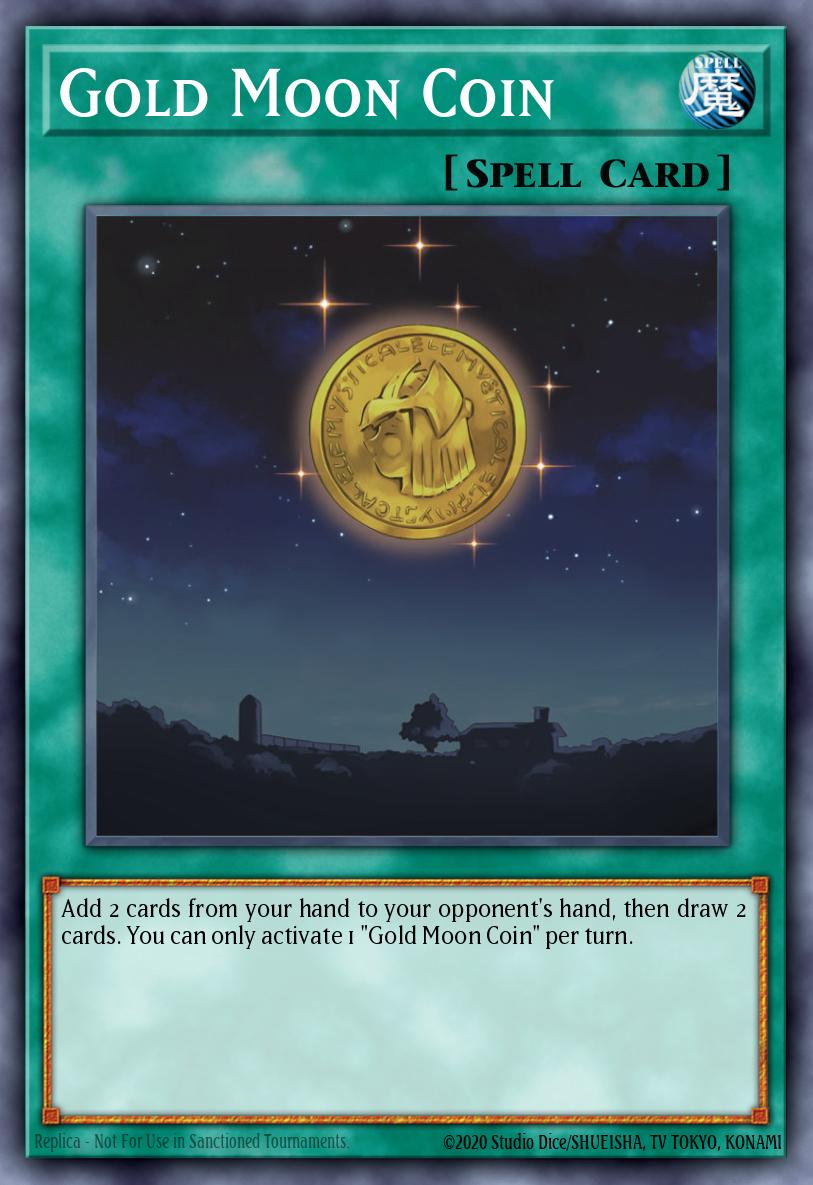 Gold Moon Coin Yu-Gi-Oh card