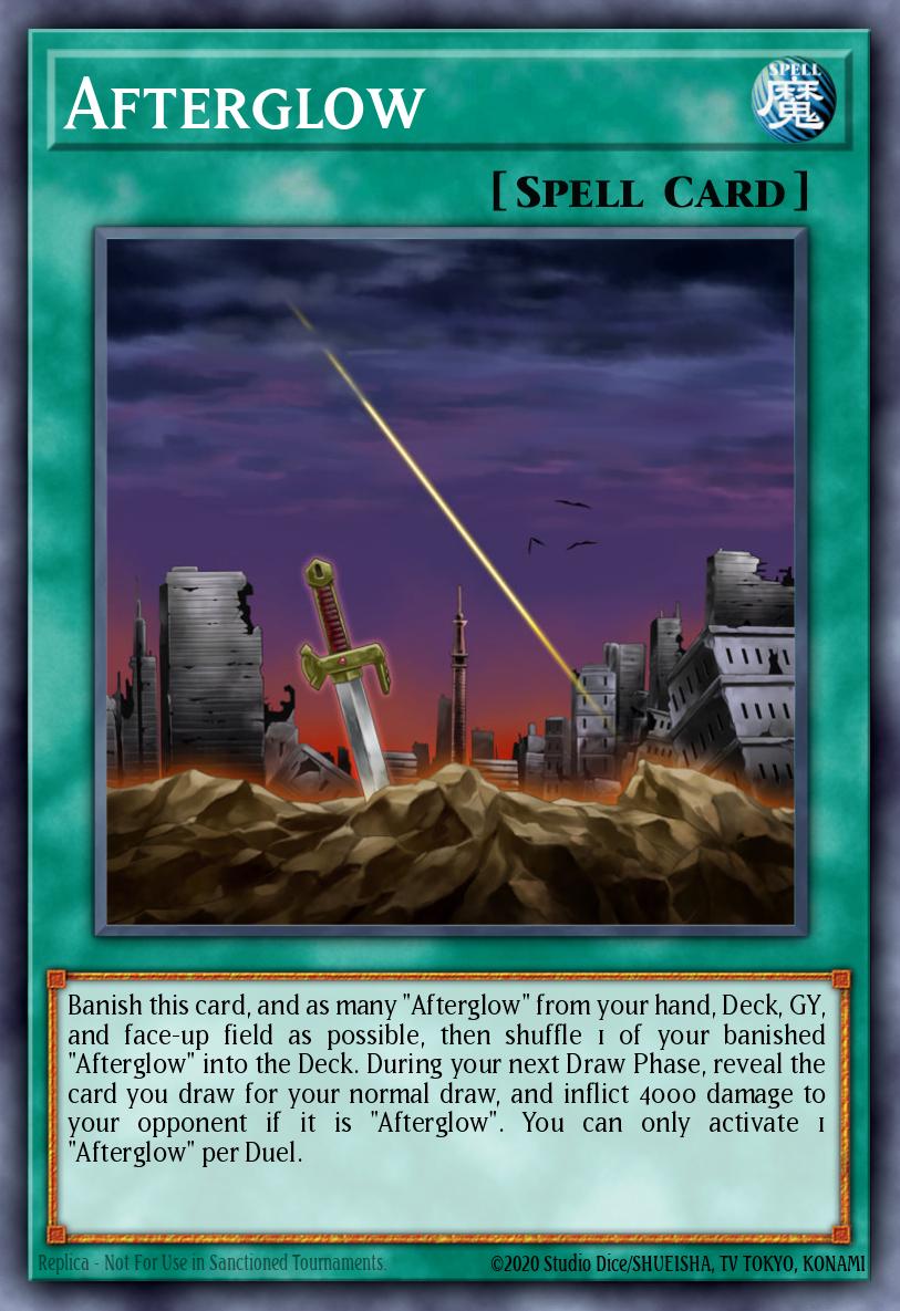 Afterglow Yu-Gi-Oh card
