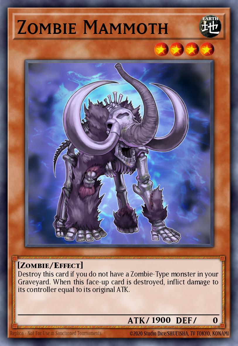 Zombie Mammoth Yu-Gi-Oh card