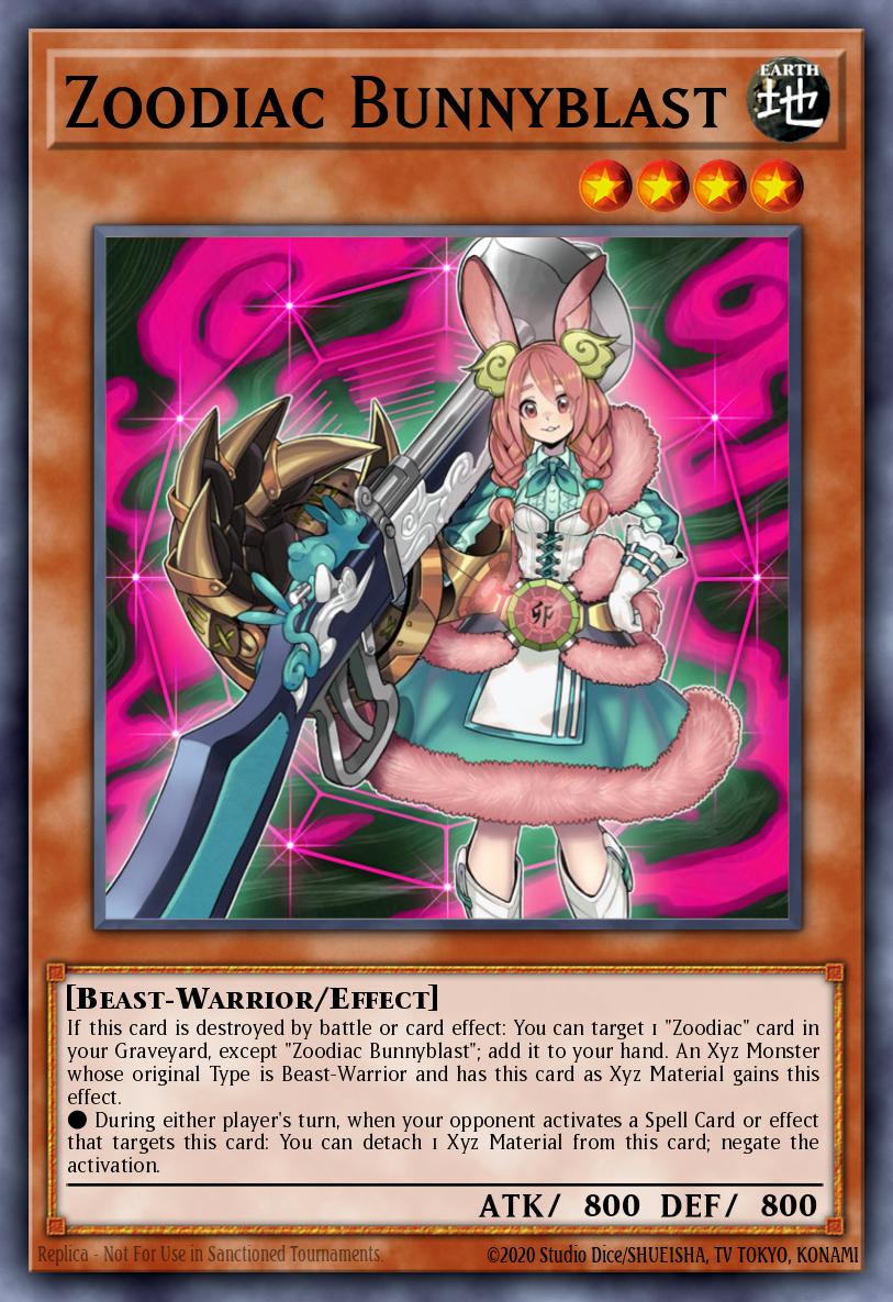 Zoodiac Bunnyblast Yu-Gi-Oh card