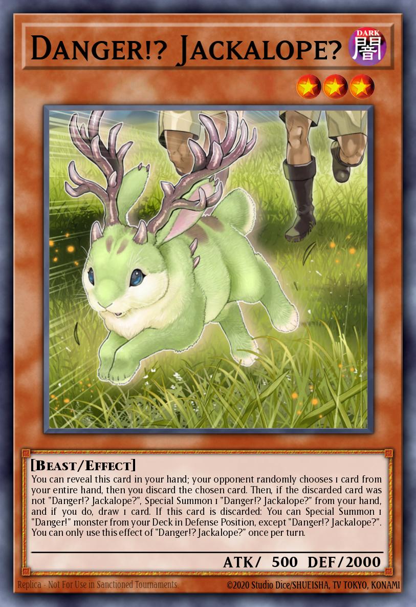 Danger!? Jackalope? Yu-Gi-Oh card