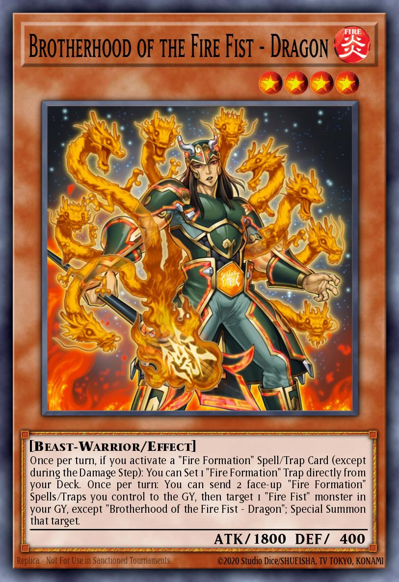 Brotherhood of the Fire Fist - Dragon Yu-Gi-Oh card