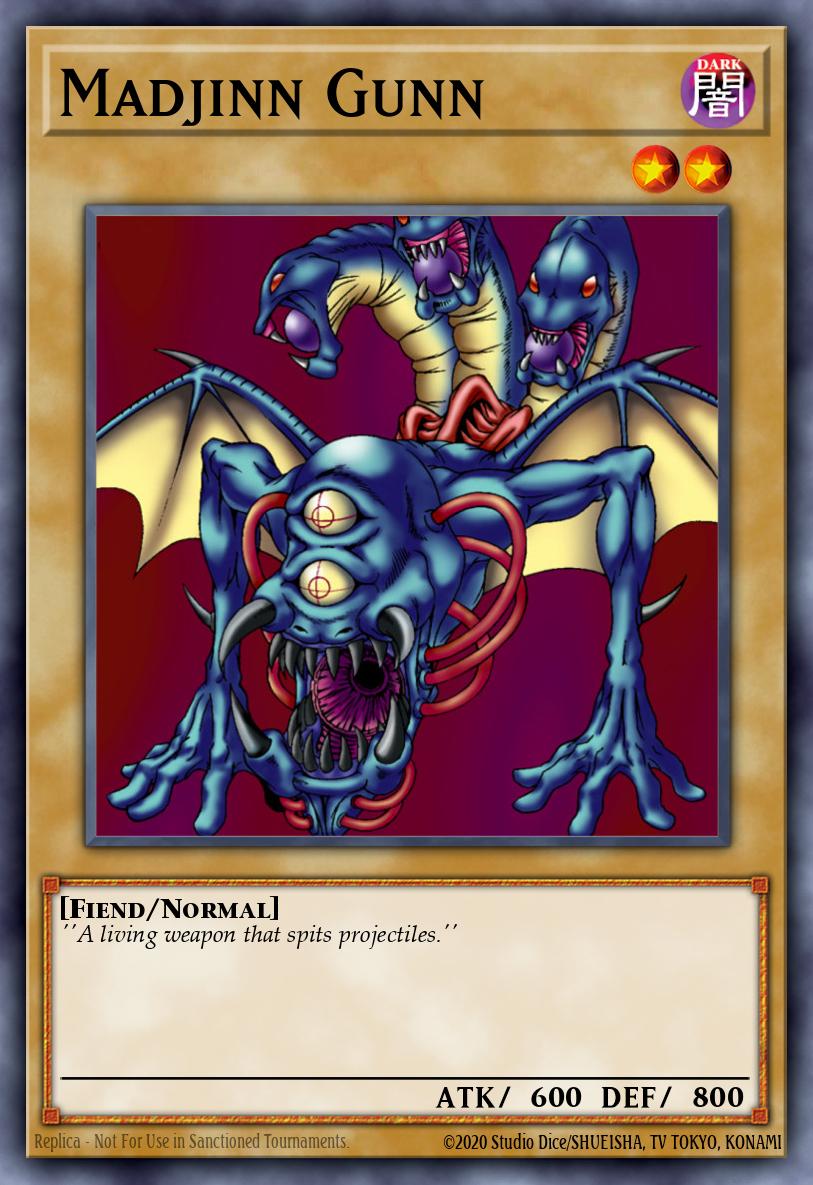 Madjinn Gunn Yu-Gi-Oh card