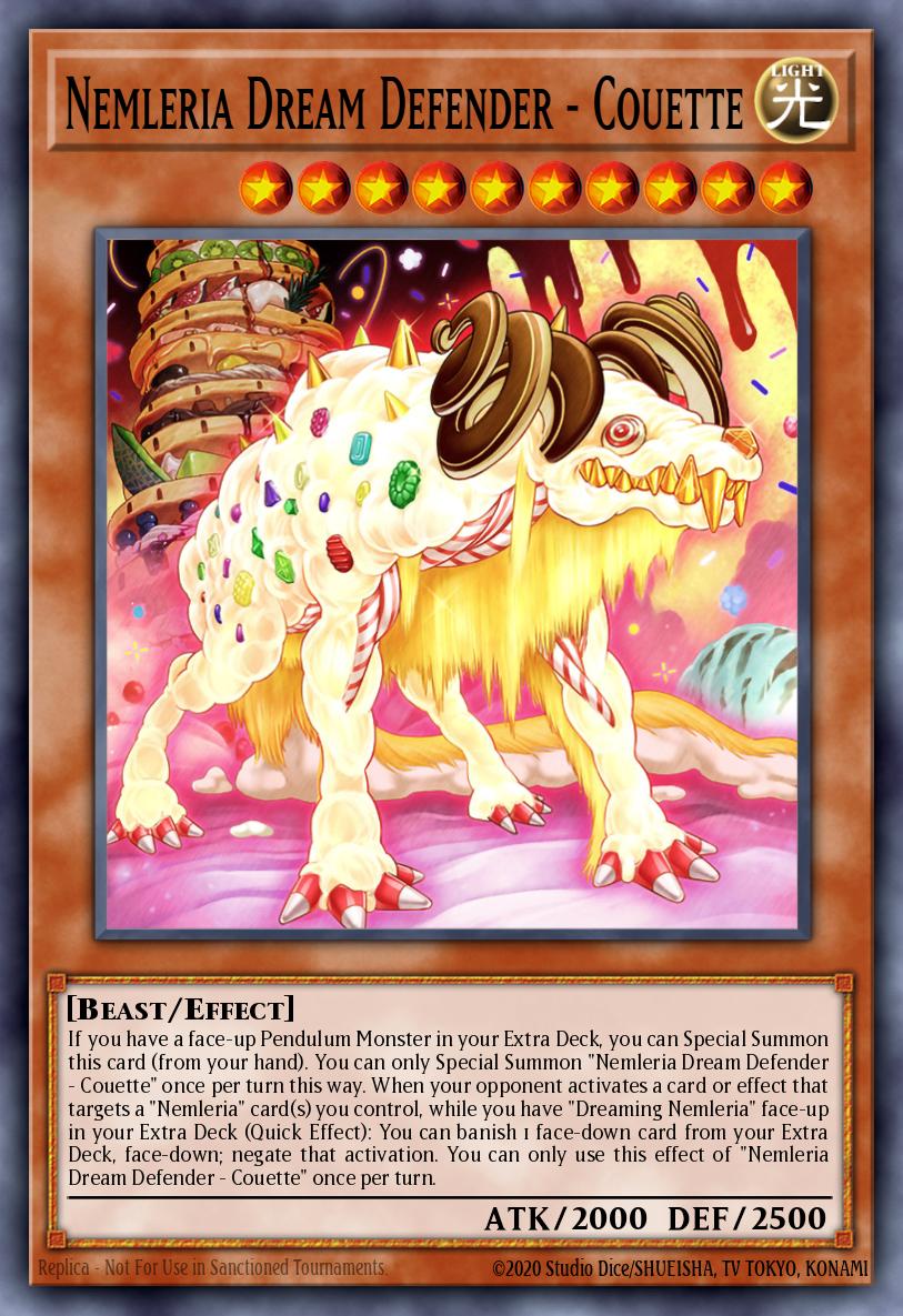 Nemleria Dream Defender - Couette Yu-Gi-Oh card